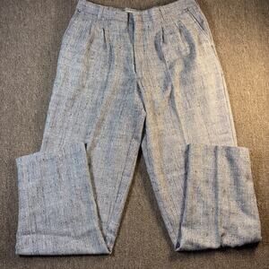 Vintage IMPACT Textured Slacks Pants USA Gray 34x30 Disco Leisure